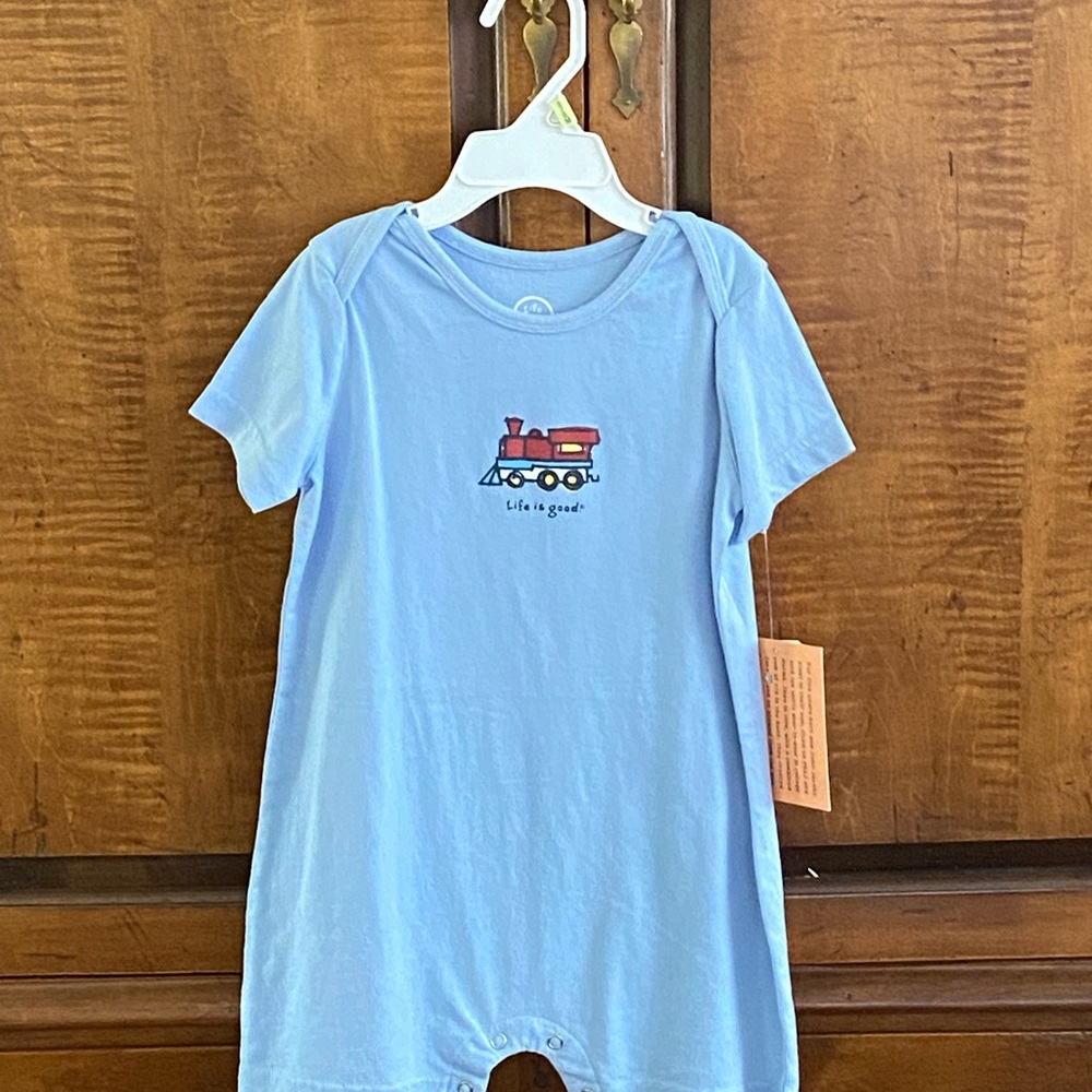 Life is Good 18 month Light Blue Romper